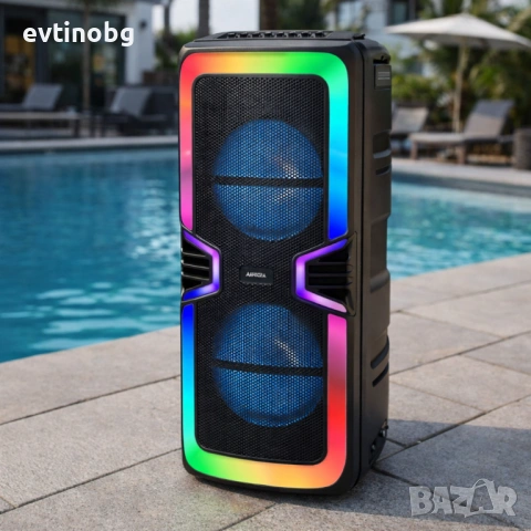 Bluetooth караоке тонколона GY-8847 с Led осветление, снимка 2 - Тонколони - 53809079