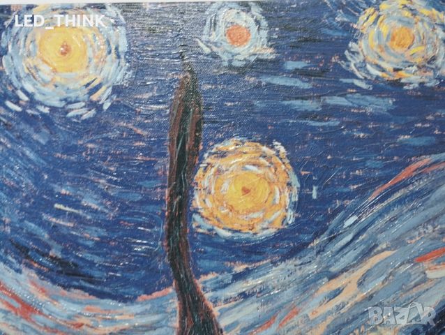 Картина Vincent van Gogh - The Starry Night - Звездна нощ, снимка 11 - Картини - 45918850