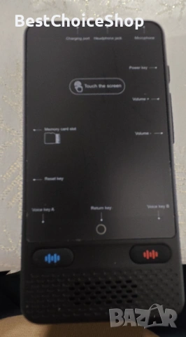 Преводач с изкуствен интелект S85, с офлайн и онлайн употреба, 138 езика онлайн / 17 офлайн
