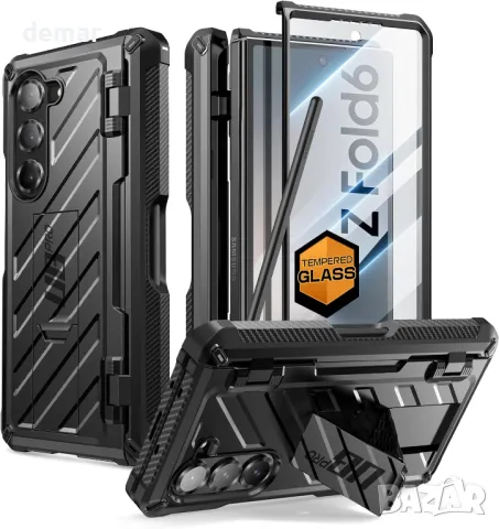 Калъф SUPCASE за Samsung Galaxy Z Fold 6 с държач за S Pen (Unicorn Beetle Pro) (черен), снимка 1 - Калъфи, кейсове - 47109341