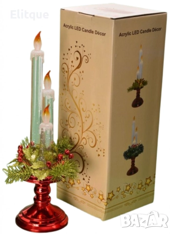 Празничен блясък и топлина с декоративни светещи свещи, снимка 3 - Други стоки за дома - 52820172