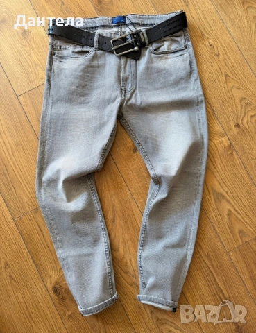 ZARA Нови мъжки сиви дънки, снимка 6 - Дънки - 54226881