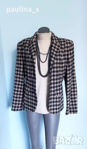 Два броя Винтидж / Сако "Jackpot" by Carly Gry и "Repeat" / вълна и лен, снимка 3 - Сака - 52254786