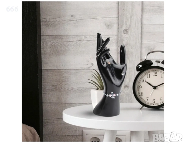  2бр Черна ръчна стойка за бижута Cabilock с матово покритие за пръстени, гривни, колиета,органайзер, снимка 8 - Други стоки за дома - 54004515