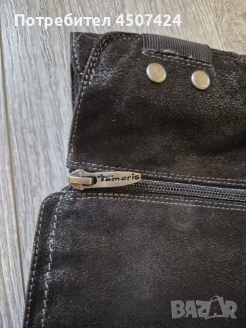 Дамски ботуши Tamaris, номер 38, естествена кожа 60 лв., снимка 3 - Дамски ботуши - 52501799
