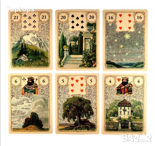 Ленорман: Golden Lenormand & Blue Bird Lenormand & Skrying Ink Lenormand , снимка 7 - Карти за игра - 45415285