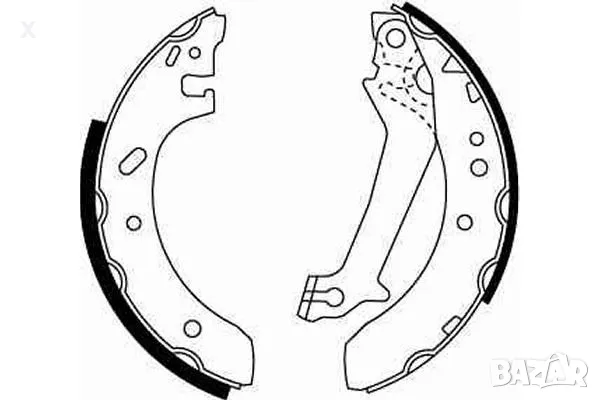 SIMER S579 ЗАДНИ ЧЕЛЮСТИ FORD Escort, FORD Fiesta, FORD Courier 1989-2011 OE 1065033 OE 95AX-2200-BC, снимка 1 - Части - 48760968