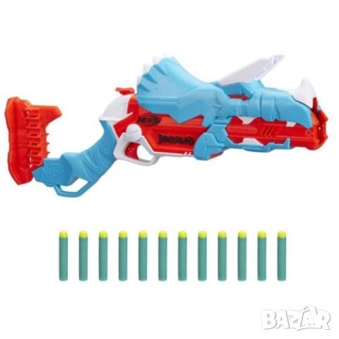 Детски бластер Nerf Dinosquad Tricera-Blast PAT34138, снимка 2 - Други - 45289335