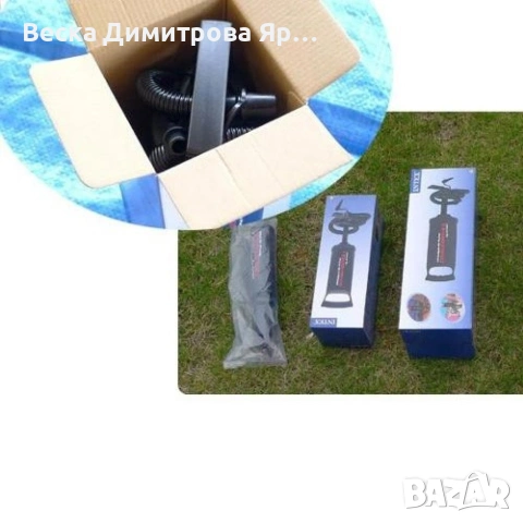 Ръчна помпа за надуване INTEX 68612 с вентилационен маркуч и 3 броя накрайници, снимка 3 - Други стоки за дома - 53857732