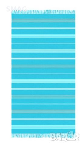Плажна кърпа (хавлия) Turquoise Stripes 86x170 см, снимка 1 - Други - 46370769