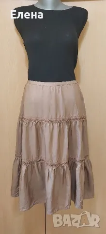 Пола b.uoung.100%коприна. размер S, снимка 2 - Поли - 50207372