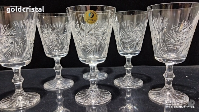 кристални чаши , снимка 5 - Антикварни и старинни предмети - 52794920