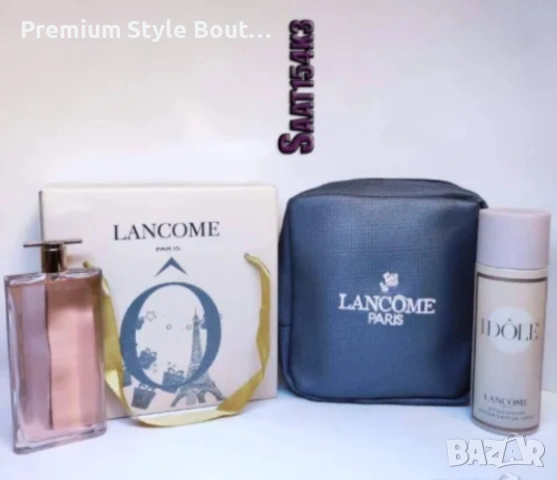 комплект парфюм, дезодорант,чанта и кутия lancome 