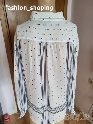  Риза с десен точки Massimo Dutti, размер 40, снимка 6 - Ризи - 50052344