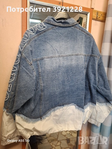 Дамско дънково яке , снимка 3 - Якета - 53593166