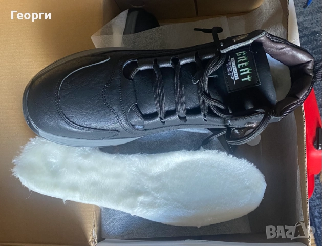 Мъжки кожени боти до глезена, с топла вълнена подплата., снимка 6 - Мъжки боти - 51699201