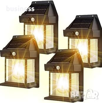 Декоративна соларна лампа с крушка. SOLAR INTERACTION WALL LAMP BK-888, 17 х 12 х 6 см, снимка 4 - Лампи за стена - 45162790