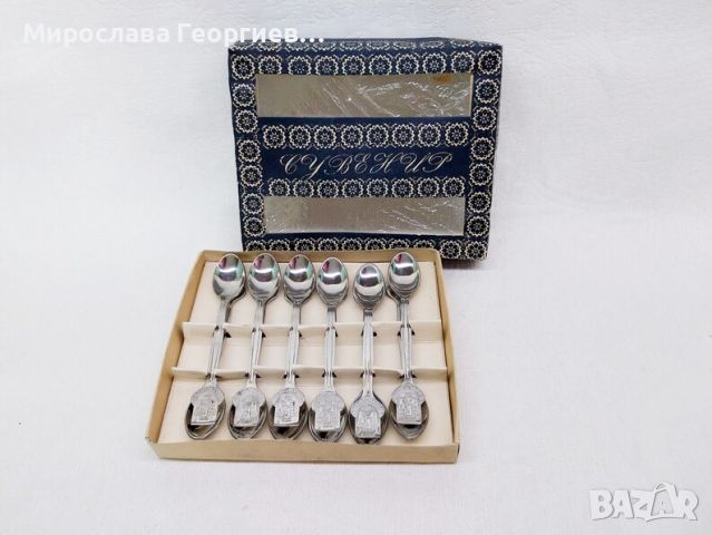 Kомплект малки лъжички в оригиналната си кутия, 12 броя, снимка 2 - Антикварни и старинни предмети - 45185372