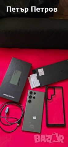 Samsung Galaxy S23 Ultra 256GB Green -Неразличим от нов! 440 евро!ПЪЛЕН КОМПЛЕКТ!, снимка 10 - Samsung - 53521438