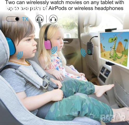 2-в-1 Bluetooth предавател-приемник за самолети, снимка 3 - Друга електроника - 53435457