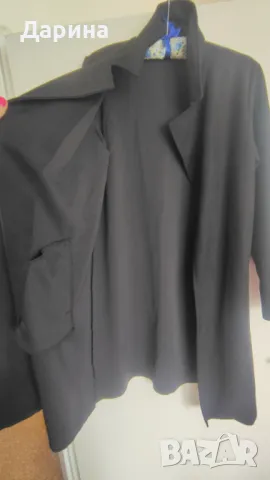 Черно сако ZARA тип Блейзър, снимка 2 - Сака - 50181961