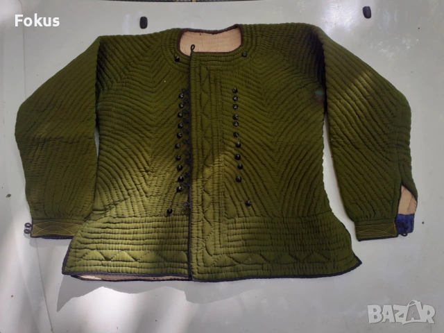 Стара възрожденска връхна дреха антерия носия - зелена, снимка 2 - Антикварни и старинни предмети - 53273486