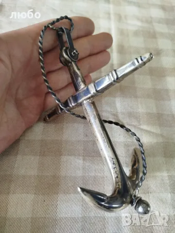  Сребърна Котва от Викториянската Епоха 1890г Сребро 0,925, снимка 10 - Антикварни и старинни предмети - 50255354