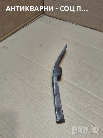 Соц Стар Ръчно Кован Каменоделски Инструмент 0.450кг. НОМЕР 1387., снимка 3 - Антикварни и старинни предмети - 53940276