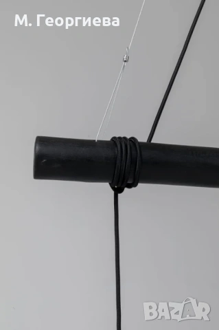 Дизайнерски полилей KARE DESIGN - НОВ (бетон и масивно дърво), снимка 8 - Лампи за таван - 54213283