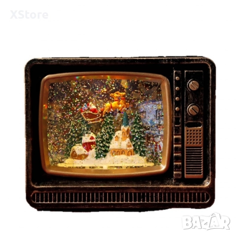 Коледен ретро телевизор - декорация, снимка 10 - Декорация за дома - 52437946