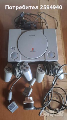 PS1 с контролери, снимка 1 - PlayStation конзоли - 46102869