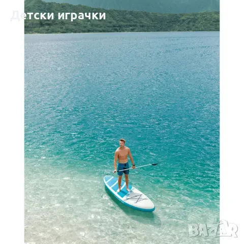 Надуваем SUP борд с гребло INTEX Aqua Quest 320, 302 х 81 х 15 см, падълборд