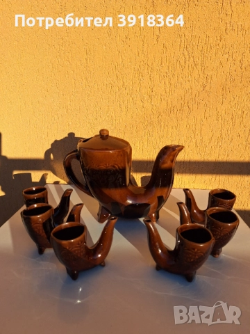 Ретро керамичен сервиз " Шатрата хан Крум", снимка 5 - Сервизи - 52925409