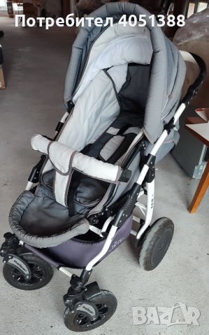 Бебешка количка 3в1 Zipp adbor цвят светло сиво/бяло, снимка 8 - Детски колички - 45555672