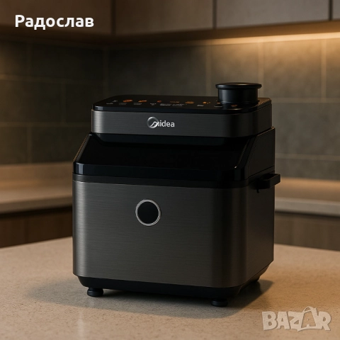 Midea DualTaste Air Fryer MF-CY75C2 – 7L капацитет, JuicyLock технология, снимка 2 - Уреди за готвене на пара - 51864328