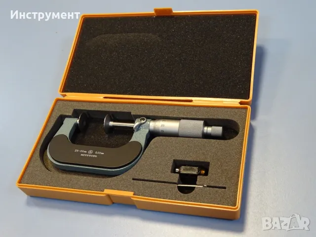 Микрометър дисков Mitutoyo 123-102 (GMA-50) 25-50mm disk micrometer, снимка 7 - Други инструменти - 49027340