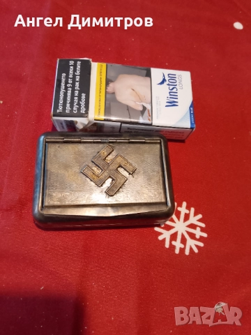 Трети райх страхотна метална табакера кутия , снимка 7 - Антикварни и старинни предмети - 52011112