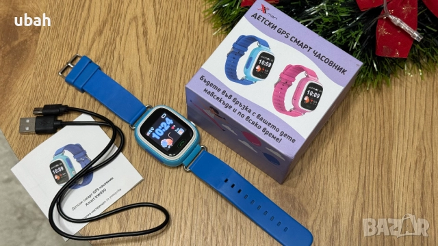Детски смарт часовник Xmart KIDS GPS KW03G Blue със слот за SIM карта, снимка 2 - Смарт гривни - 52681654