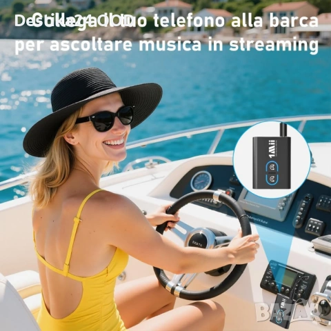 Бял Bluetooth Предавател и Приемник за кола или ТВ и Аудио 2в1, снимка 6 - Аудиосистеми - 53708498