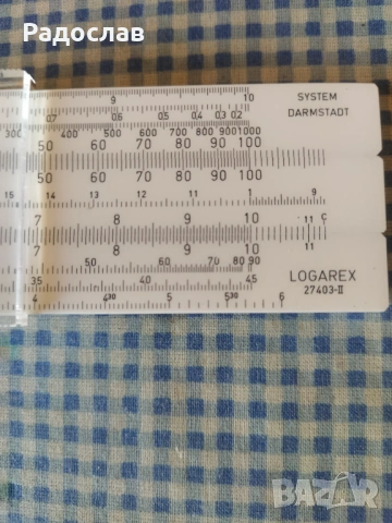 стара логаритмична линийка Logarex, снимка 6 - Ученически пособия, канцеларски материали - 54287966