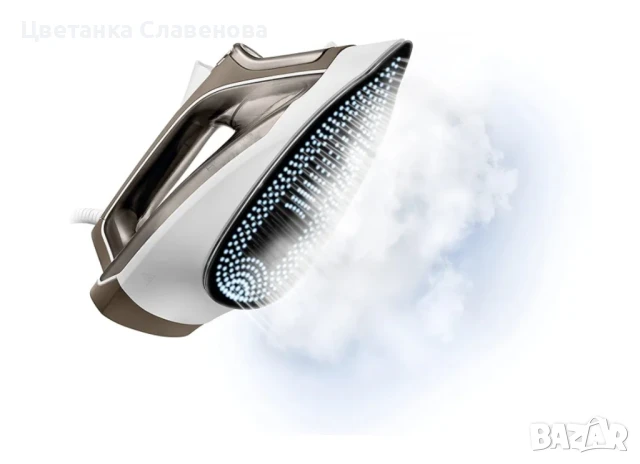 Парна ютия Rowenta DX1635, 2400W, 250мл, 40г/мин, струя 120г/мин, система против варовик, Кафяво/Бял, снимка 2 - Ютии - 50730789