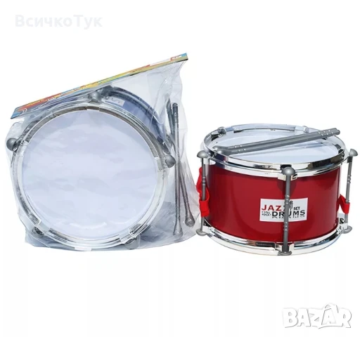 ✨Детски барабан (22 см.) - червен/син