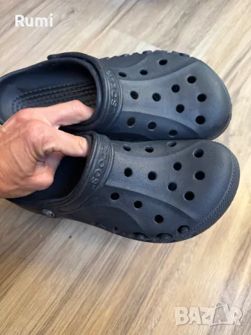 Оригинални черни чехли Crocs! 43-44 н, снимка 11 - Мъжки чехли - 49566929