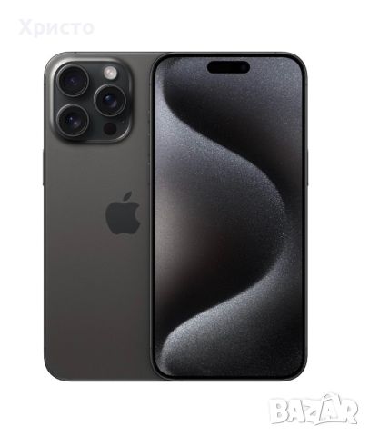 НОВ!!! Apple iPhone 15 Pro Max, 256GB, 5G, Black Titanium, снимка 1 - Apple iPhone - 46126398