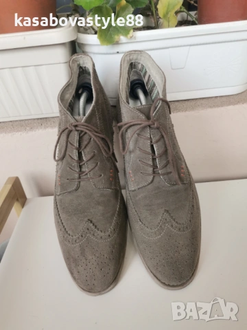 Мъжки обувки естествен велур , снимка 4 - Ежедневни обувки - 53739681