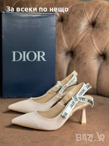 Дамски обувки на ток Christian Dior - 3 налични цвята Код Lux29, снимка 3 - Дамски обувки на ток - 46973329