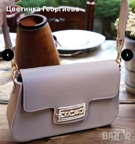 Малка дамска кожена чанта с тик-так закопчаване, снимка 7 - Чанти - 54007999