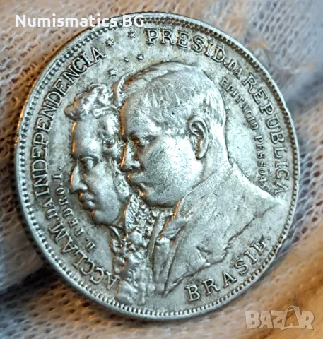 2000 рейс 1922г. Бразилия! , снимка 3 - Нумизматика и бонистика - 47764886