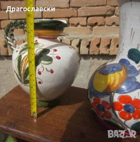 керамика керамична ваза / стомна и Глазиран Битов зелен Керамичен Съд с Капак, кутия, керамика ваза, снимка 9 - Кутии за храна - 10689741