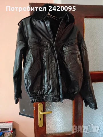 кожено яке-100лв, снимка 5 - Якета - 50511413